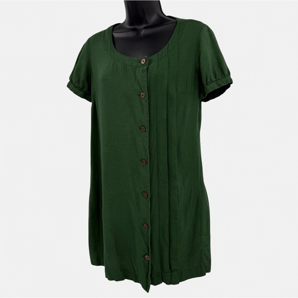 Urban Outfitters Dresses & Skirts - Urban Outfitters Lark & Wolff Button-Front Mini Dress in Green | Size Small